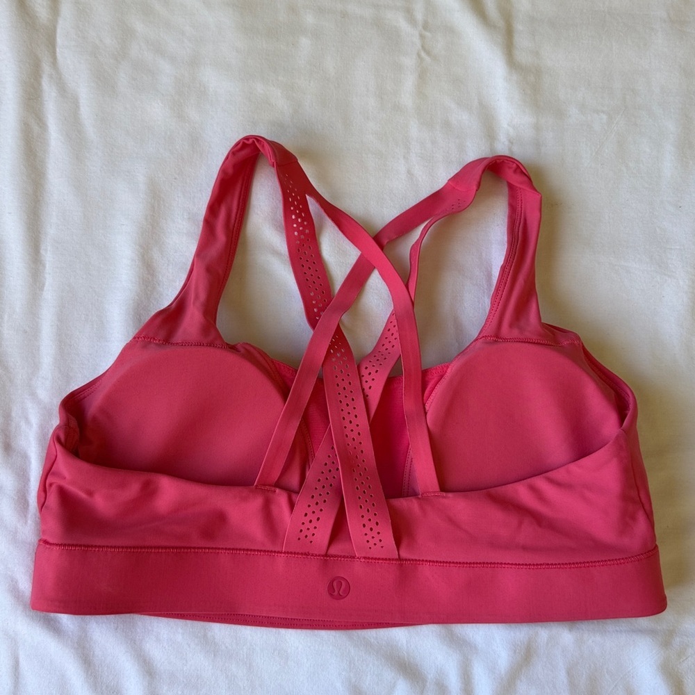 lululemon athletica Bright Pink Supportive Racerback Sports Bra - Picture 3 of 8